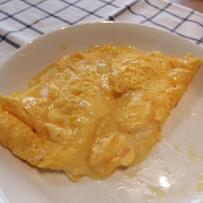 卵もチーズもとろとろですごくおいしかったです☆余熱でチーズもいい感じになるんですね♪